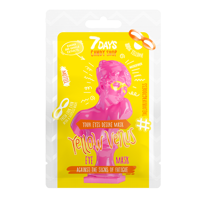 7 days candy shop eye mask yellow venus banana and vanilla 10g