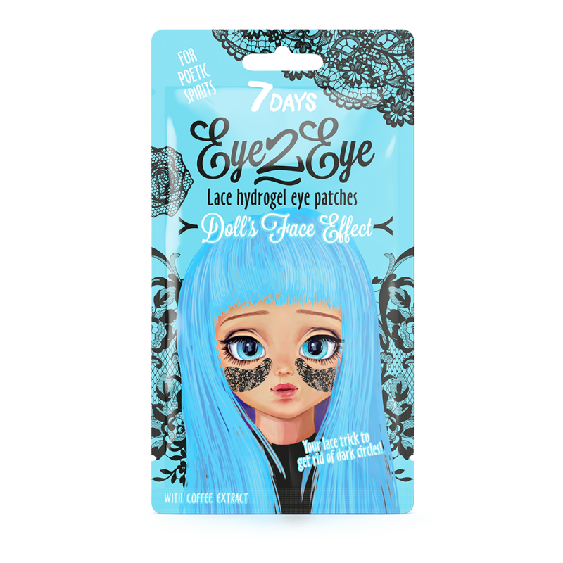 7 days eye 2 eye lace hydrogel eye patch coffee 6g