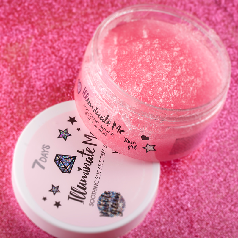 7 days illuminate me roe girl smoothing sugar body scrub