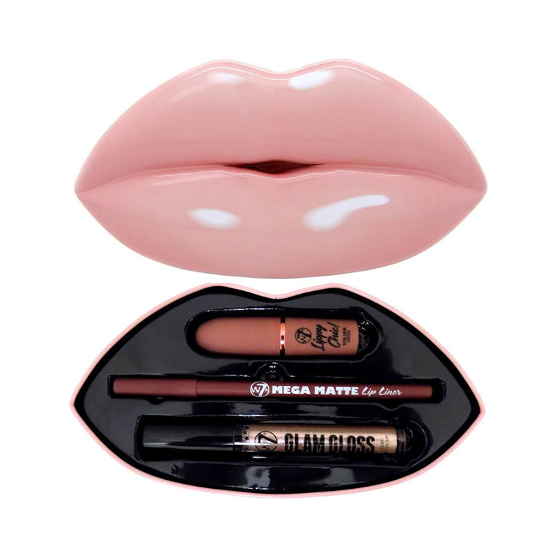 20191101124012 w7 cosmetics kiss kit mauve over lipstick lip gloss lip pencil