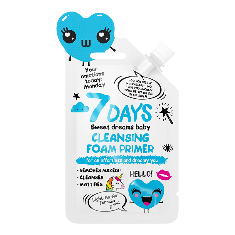 7 days emotions cleansing foam primer