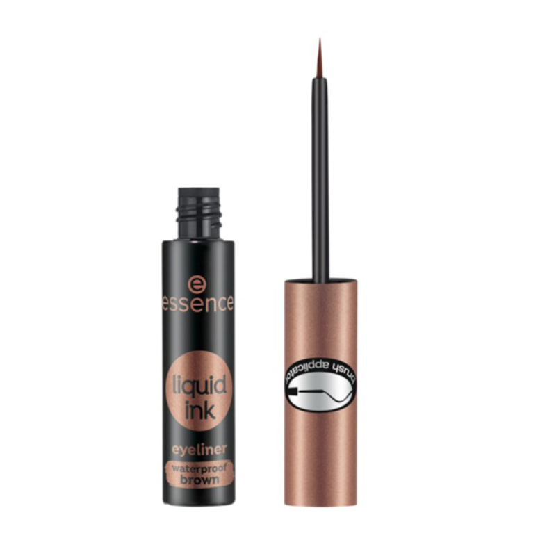 essence liquid ink eyeliner waterproof brow 02 ash brown 3ml