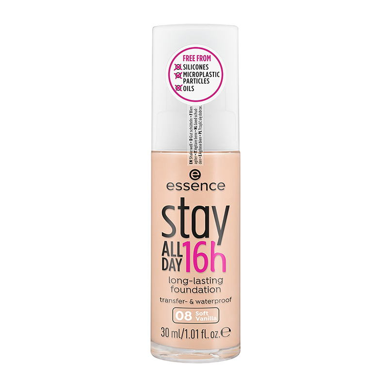 essence stay all day 16h long lasting foundation 08 soft vanilla 30ml 2