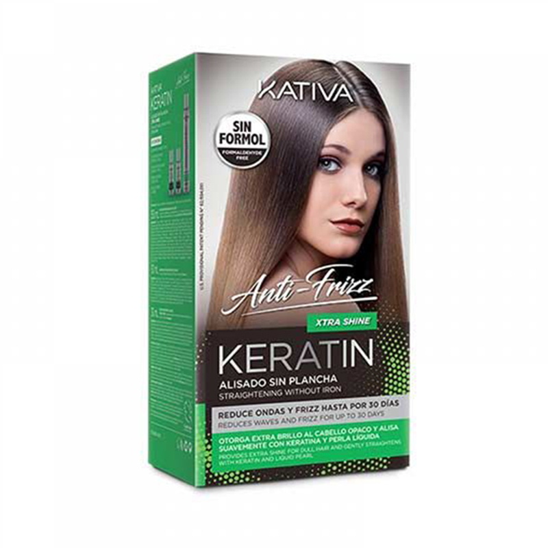 kativa keratin alisado anti frizz xtra shine kit