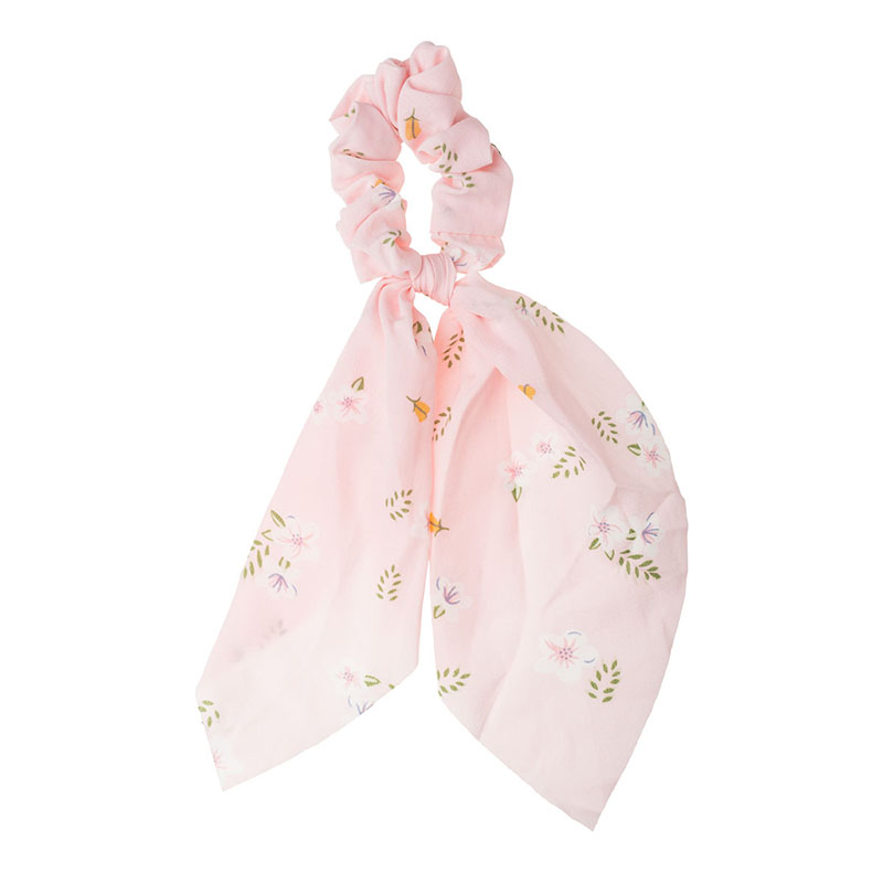 35516 Roz Phloral Scrunchie Soura Mallion me Phionko Manteli