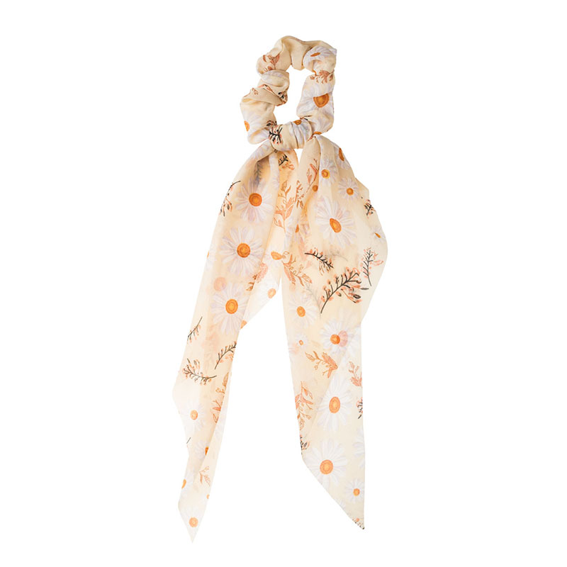 35618 Mpez Margarites Scrunchie Soura Mallion me Manteli