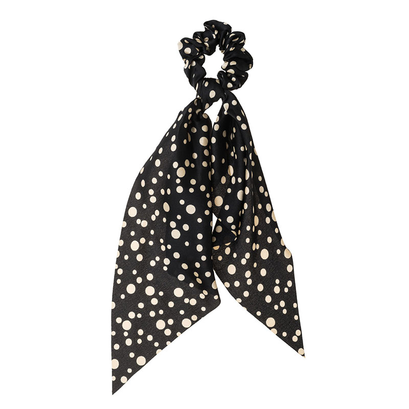 36674 Mauro Saten Poua Scrunchie Soura Mallion me Phionko Manteli