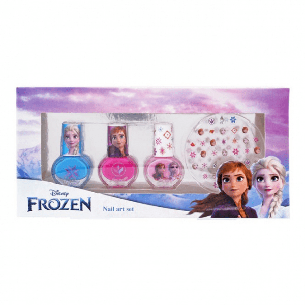 Lorenay Disney Frozen Nail Art Set 3 x Nail Polish 4ml Nail Stickers 1.png