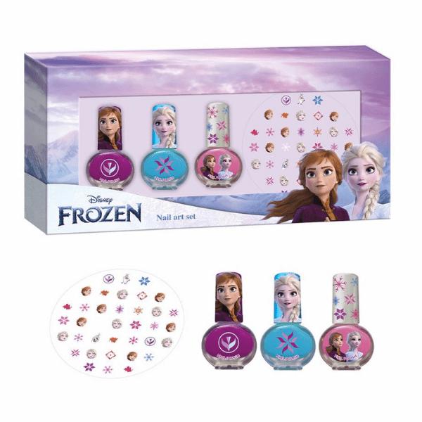 Lorenay Disney Frozen Nail Art Set 3 x Nail Polish 4ml Nail Stickers.png