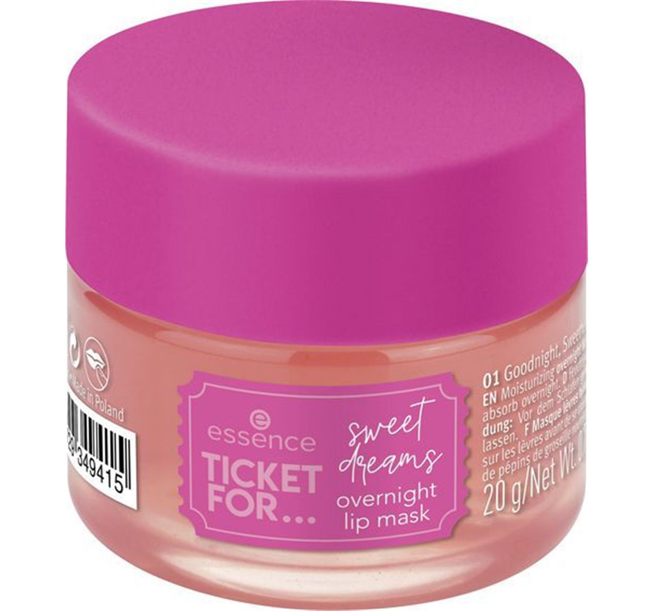 essence ticket for sweet dreams overnight lip mask 01 20g