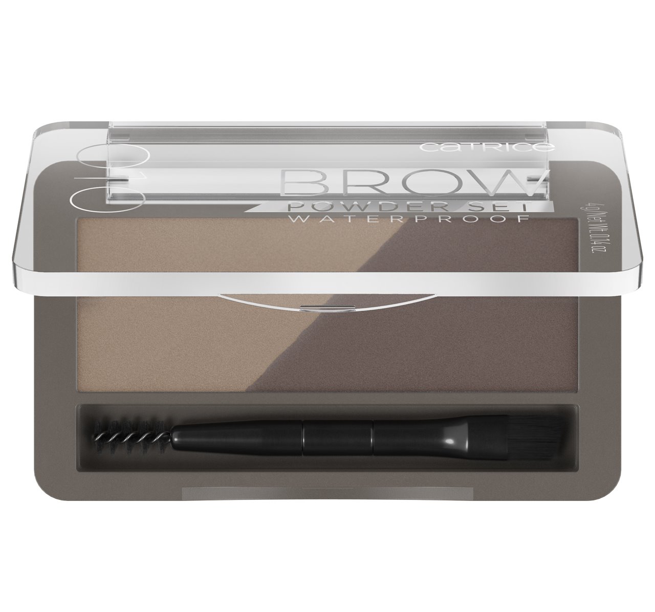 catrice brow powder set waterproof 010 ash blond 4g