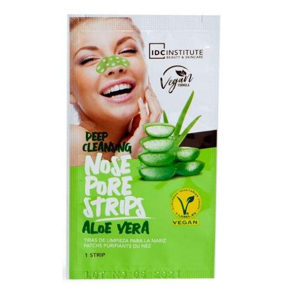 IDC Vegan Nose Strips Aloe Vera Ταινίες Καθαρισμού Μύτης 5 pcs x 2.5gr