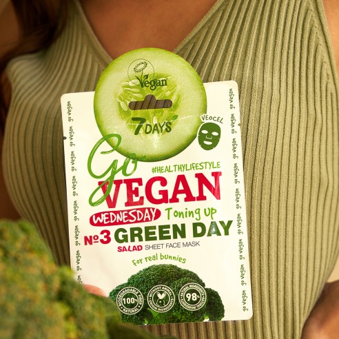 7days govegan sheet mask green day 25g 4