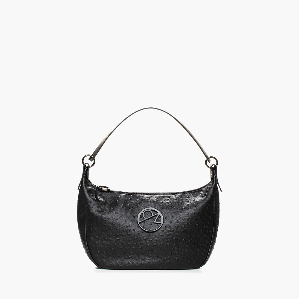 Black Ostrich Hobo