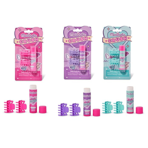 Martinelia Crush Beauty Set Hair Clips X 2 Lip Balm 4gr
