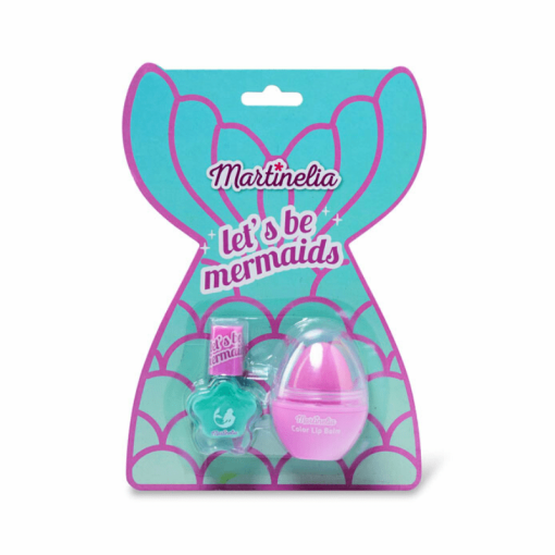 Martinelia Lets Be Mermaids Beauty Kit Βερνίκι Νυχιών Γαλάζιο 4ml Color Lip Balm 6g