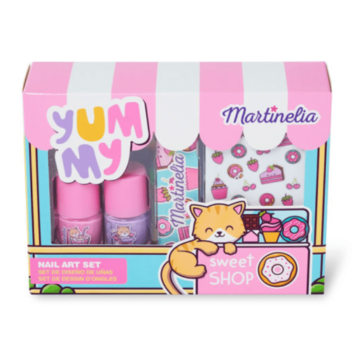 Martinelia Yummy Nail Art Set Βερνίκια Νυχιών 2 x 4ml Λίμα Νυχιών Αυτοκόλλητα 1