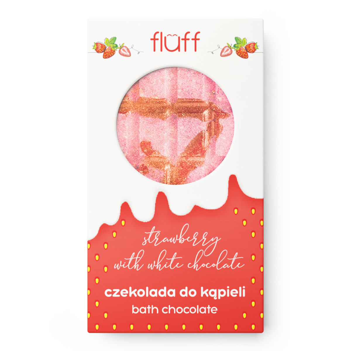 Fluff Chocolate Bar Bath Bomb Strawberry and White Chocolate b 1