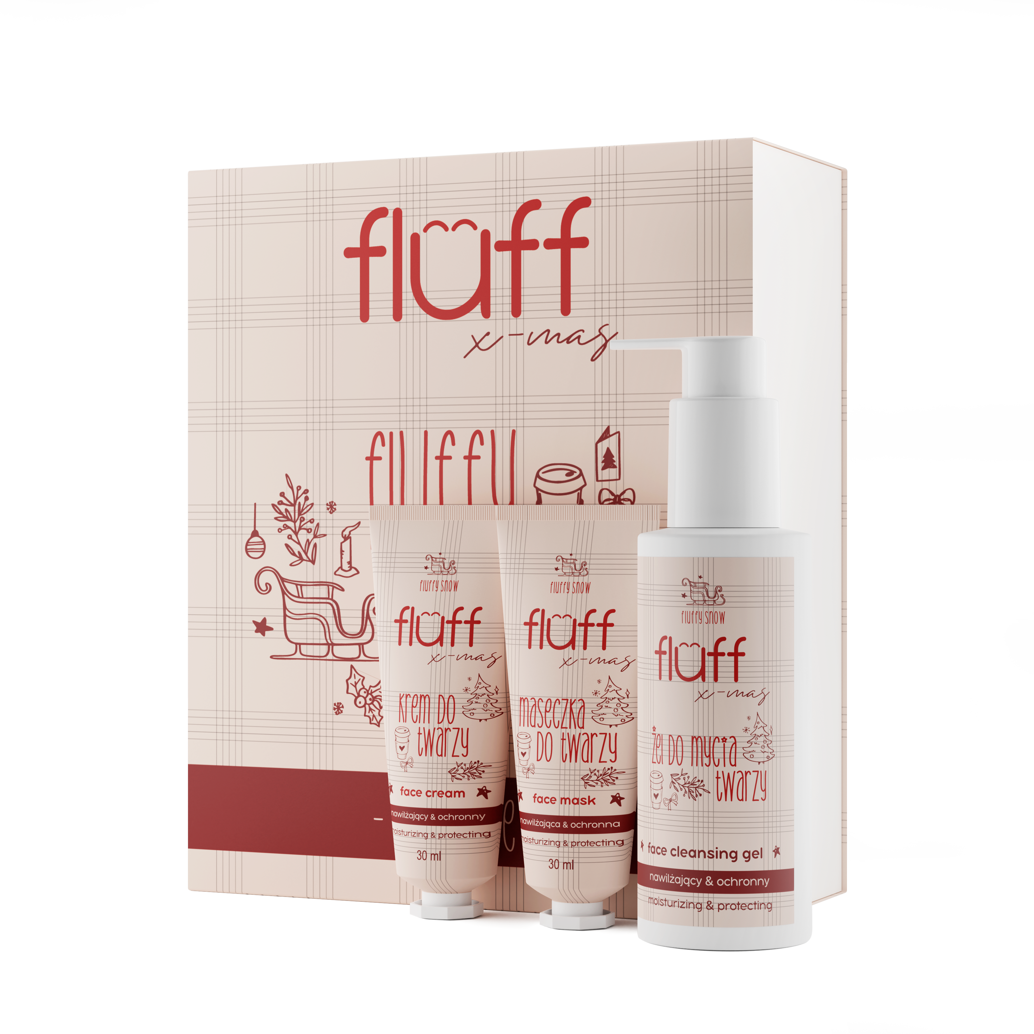 Fluff Face Care Set Snow Limited Edition a