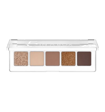 catrice 5 in a box mini eyeshadow palette 010 golden nude look 4g 1