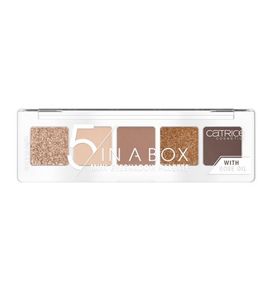 catrice 5 in a box mini eyeshadow palette 010 golden nude look 4g