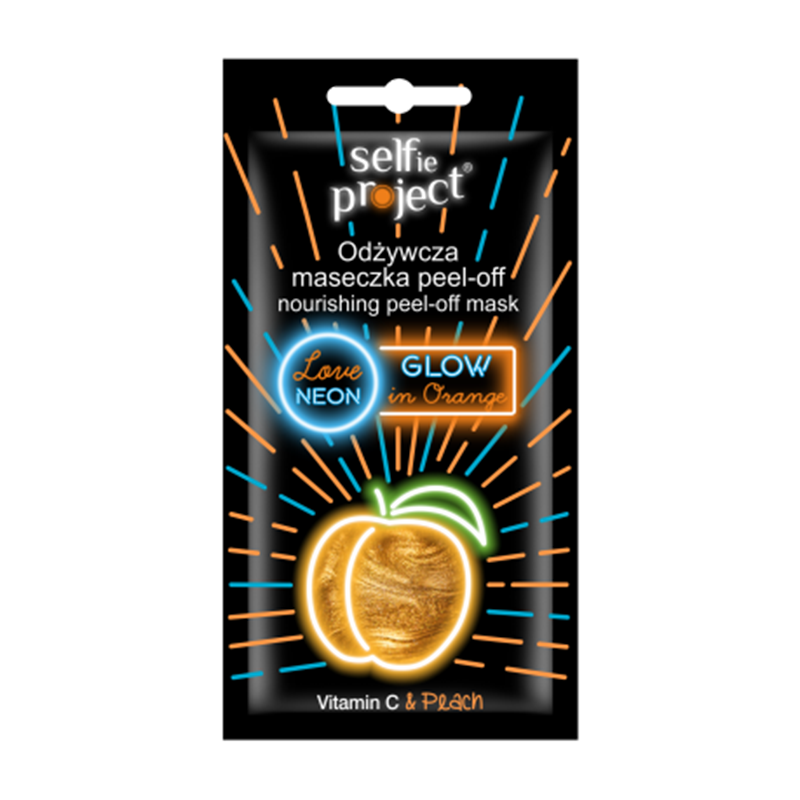 LoveNeon Neonowa Odzywcza maseczka peel off GlowInOrange front