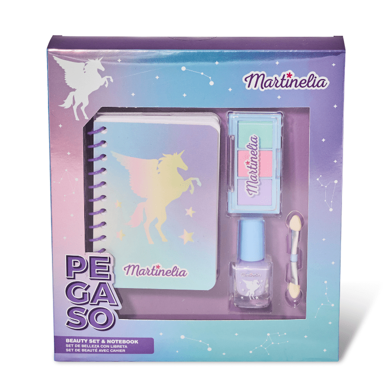 Martinelia Galaxy Dreams Beauty Set Notebook Σετ για Κορίτσια με Βερνίκι Νυχιών 1 x 4ml Σκιές Ματιών Με Πινέλο Σημειοματάριο 1