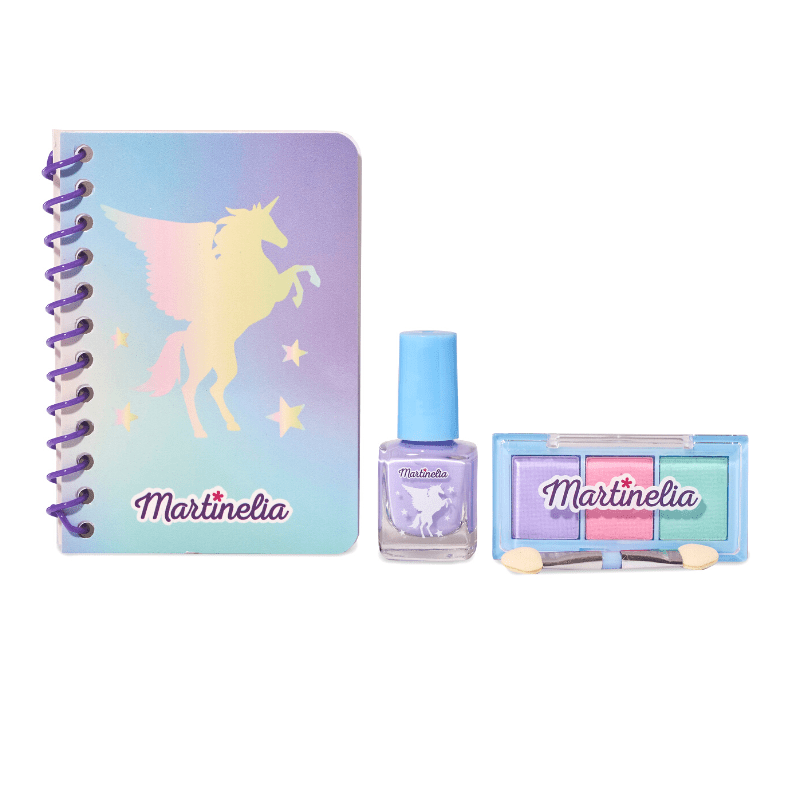 Martinelia Galaxy Dreams Beauty Set Notebook Σετ για Κορίτσια με Βερνίκι Νυχιών 1 x 4ml Σκιές Ματιών Με Πινέλο Σημειοματάριο 2