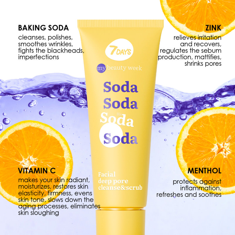 7days mb soda facial deep pore cleanse scrub 2