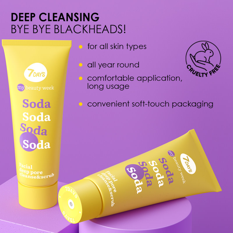 7days mb soda facial deep pore cleanse scrub 3