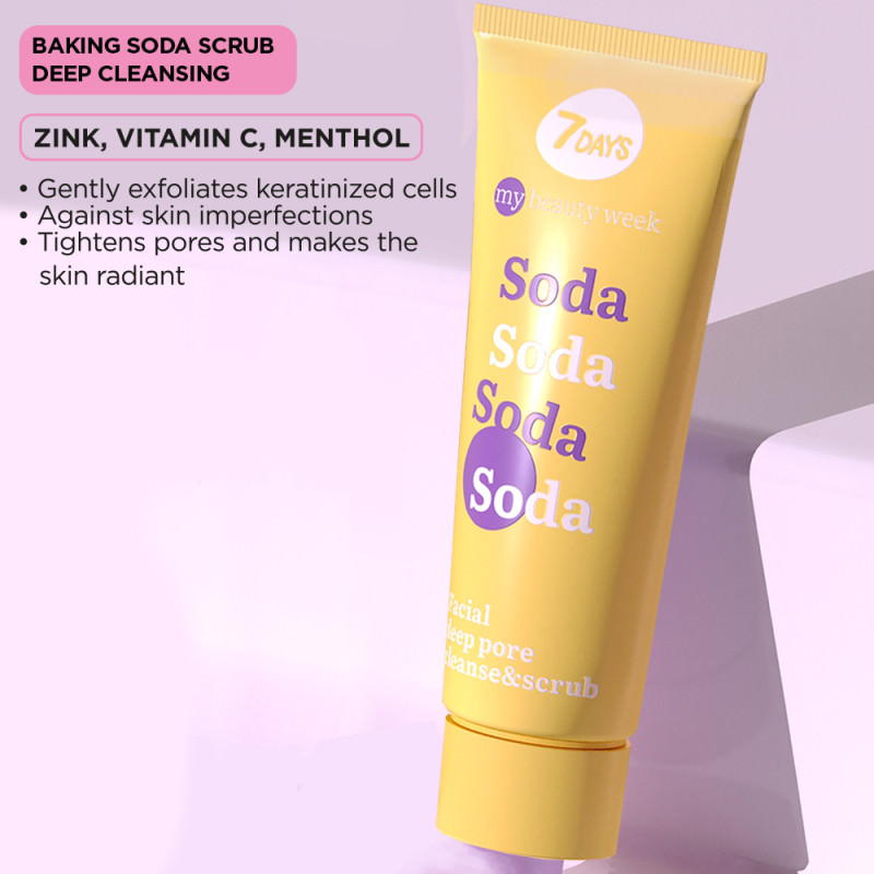 7days mb soda facial deep pore cleanse scrub 4