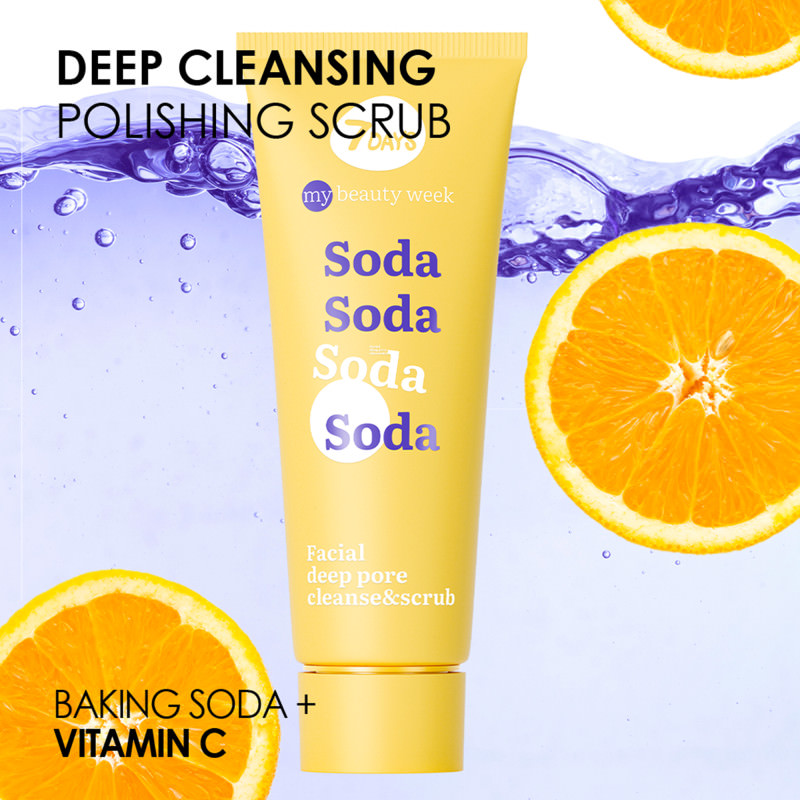 7days mb soda facial deep pore cleanse scrub 5