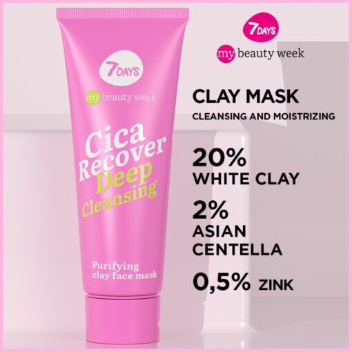 7days mb cica recover purifying clay face mask