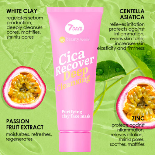 7days mb cica recover purng clay face mask