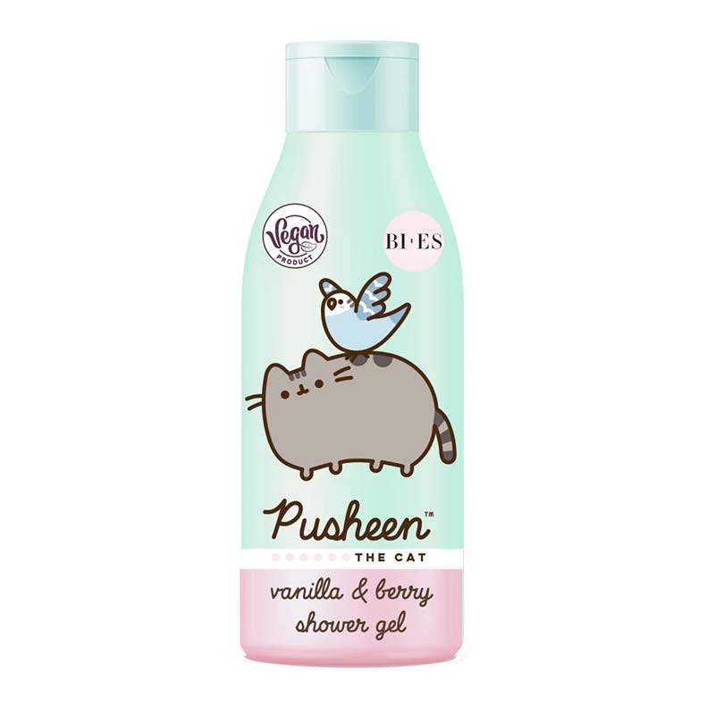 Bi Es KID Pusheen The Cat Shower Gel 400ml Vanilla Berry Αφρόλουτρο Για Κορίτσια Vegan 2