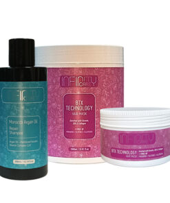 Bundle Qure Infinity Care Botox Hair Mask 1000ml +  Infinity Care Botox Hair Mask 250ml +  Infinity Care Morocco Argan Oil Repair Shampoo