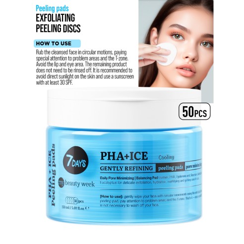 7days exfoliatin8g peeling pads phaice