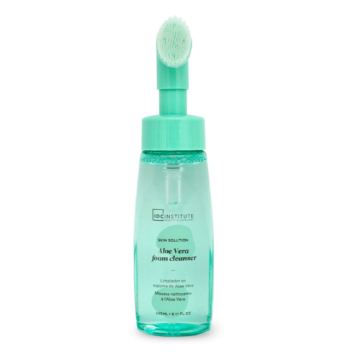 IDC Cleansing Foam With Exfobrush Aloe Vera Αφρός Καθαρισμού Προσώπου 240ml 510x510 1