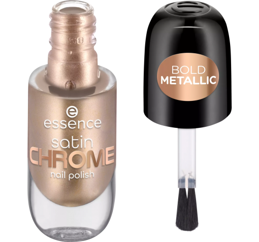 essence satin chrome nail polish 01 robotic rose 8ml