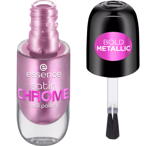 essence satin chrome nail polish 02 artificial pinktelligence 8ml