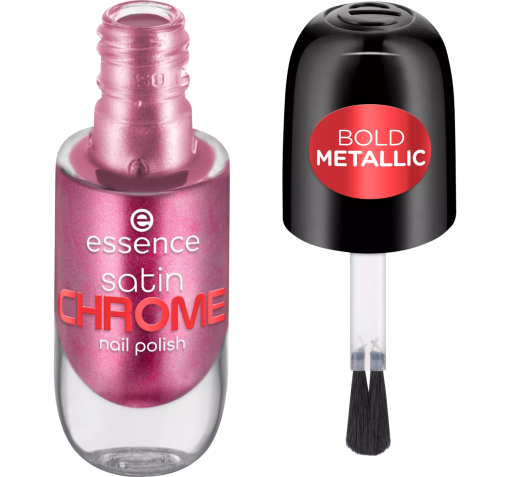 essence satin chrome nail polish 03 meta maroon 8ml