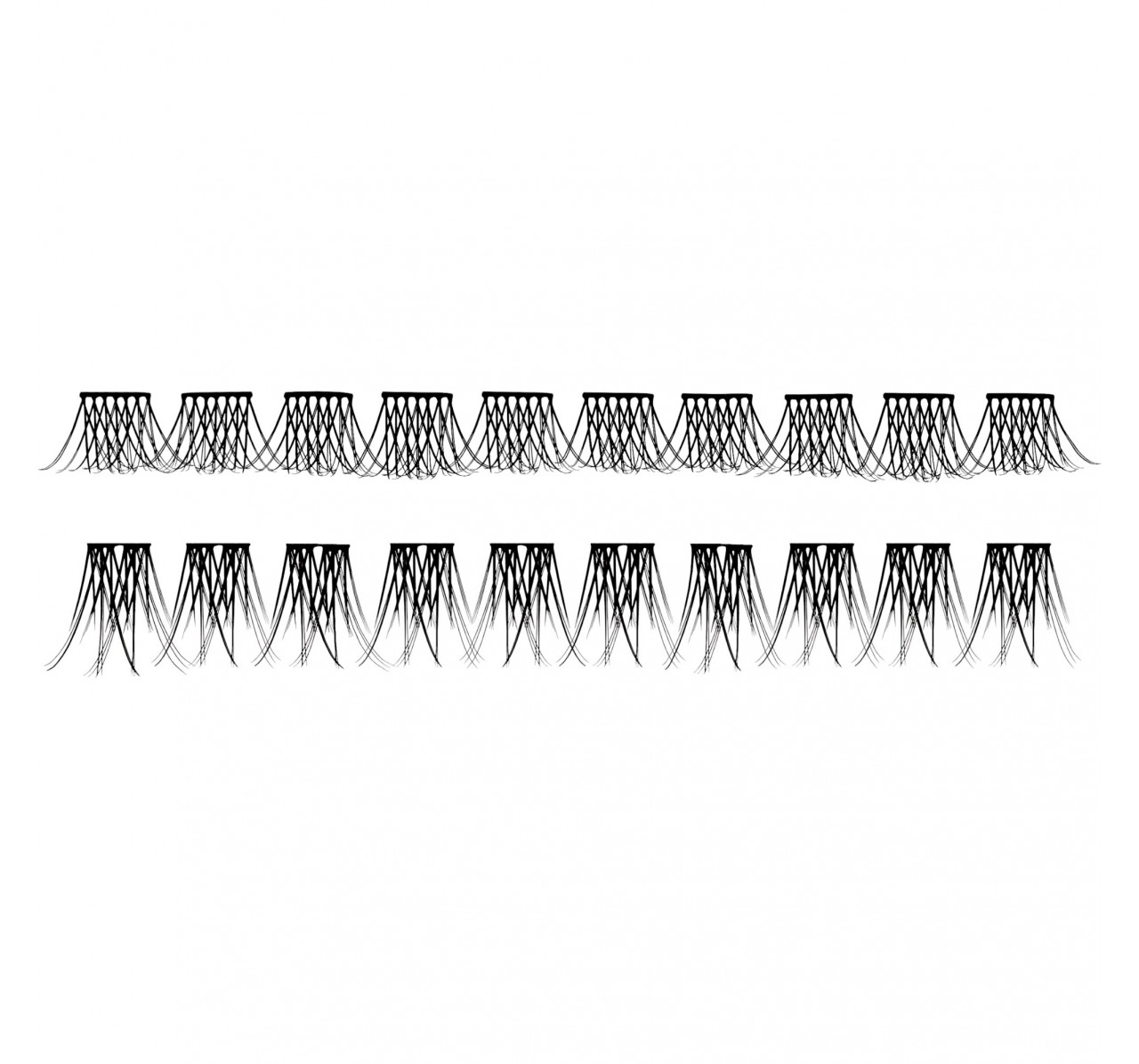 catrice f6aked natural cluster lashes 20pcs