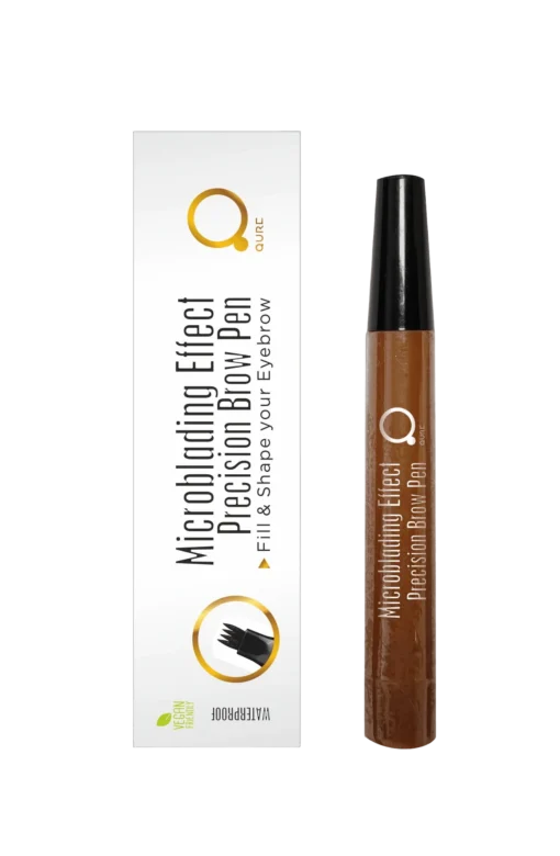 Microblading Effect Precision Brow Pen Brown Καστανό Πενάκι σχηματισμού γεμίσματος φρυδιών από την Qure PhotoRoom