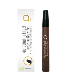 Qure Microblading Effect Precision Brow Pen Dark Brown 5g – Σκούρο Καστανό Πενάκι Σχηματισμού – Γεμίσματος Φρυδιών