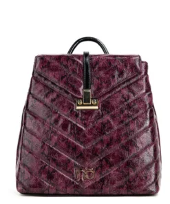 Nobo Burgundy Croco Τσάντα Πλάτης 5970-ΚΜ05