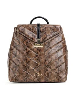 Nobo Brown Croco Τσάντα Πλάτης 5970-ΚΜ17