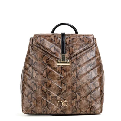Nobo Brown Croco Τσάντα Πλάτης 5970-ΚΜ17