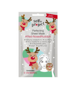 Selfie Project Μάσκα Προσώπου Perfecting Υφασμάτινη #Red-nosedRudolph SP
