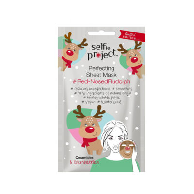 Selfie Project Μάσκα Προσώπου Perfecting Υφασμάτινη #Red-nosedRudolph SP