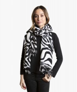 Alternative view of Tantrend Πασμίνα  Black/White 03621983